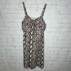 Express‎ medium light pink & black dress